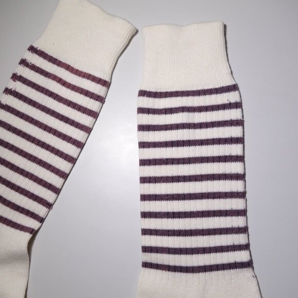 Vintage Polo by Ralph Lauren Stripe Embroidered Anchor Nautical Cotton Socks - Picture 9 of 11